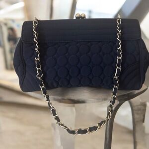 Vera Bradley Quilted Kiss Lock Bag with Chain Strap